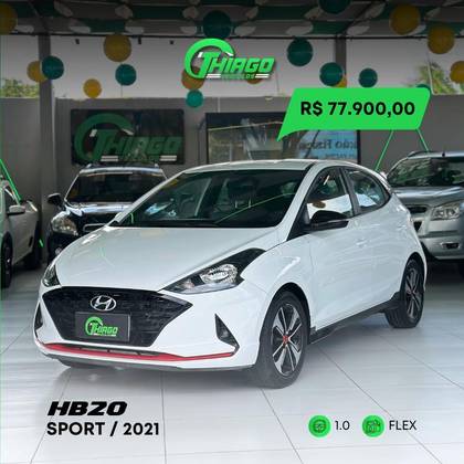 HYUNDAI HB20 1.0 TGDI FLEX SPORT AUTOMÁTICO HYUNDAI HB20 1.0 TGDI FLEX SPORT AUTOMÁTICO